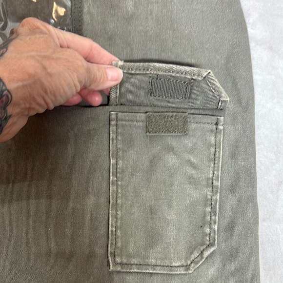 Green Canvas Duffel Bag with Drawstring Closure - Picture 7 of 10